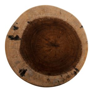 Кръгла табуретка-маса Febry Naturally Hm9753 дърво масив в естествен цвят с диаметър D35x45cm