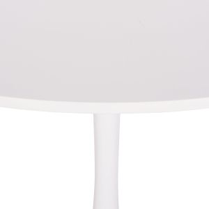 Round dining table Brolin Hm18141.01 Mdf board - metal base - white Φ90x73cm.