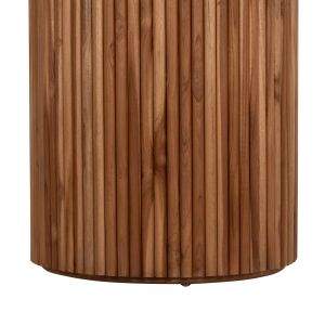 Round dining table Roder Hm9896 teak - top 3 cm thick - Φ130x79.5hcm.