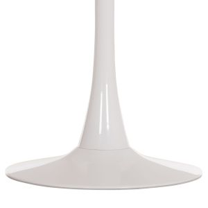 Round dining table Rollo Hm9421.11 melamine in white marble metal legs Φ90x74hcm.