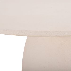 Round dining table Seppo Hm18154.02 fiber cement in White-φ119.5x75.5hcm.