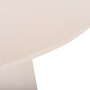 Round dining table Seppo Hm18154.02 fiber cement in White-φ119.5x75.5hcm.