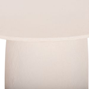 Round dining table Seppo Hm18154.02 fiber cement in White-φ119.5x75.5hcm.