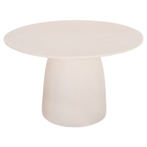 Round dining table Seppo Hm18154.02 fiber cement in White-φ119.5x75.5hcm.