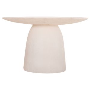 Round dining table Seppo Hm18154.02 fiber cement in White-φ119.5x75.5hcm.