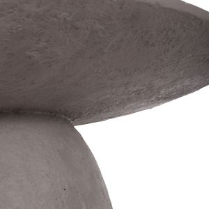 Round dining table Seppo Santorini Hm18154.03 fiber cement in Gray-φ119.5x75.5hcm.