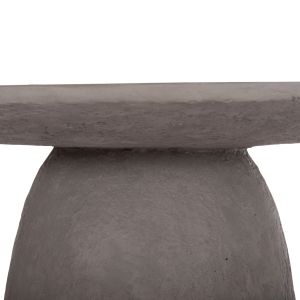 Round dining table Seppo Santorini Hm18154.03 fiber cement in Gray-φ119.5x75.5hcm.