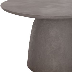 Round dining table Seppo Santorini Hm18154.03 fiber cement in Gray-φ119.5x75.5hcm.