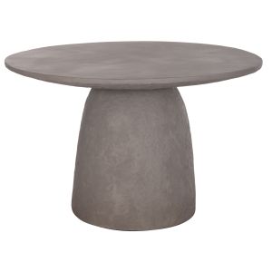 Round dining table Seppo Santorini Hm18154.03 fiber cement in Gray-φ119.5x75.5hcm.