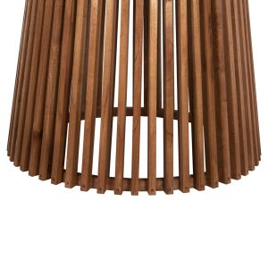 Round dining table Frantz solid pine wood in natural color D150x76hcm ημ9457,11