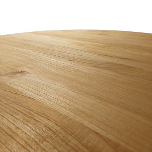 Round dining table Kenda solid pine wood in natural shade D150x75cm