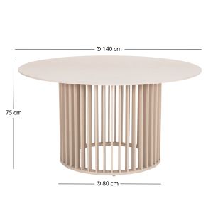 Round dining table Eternity series