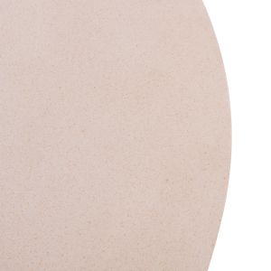 Round coffee table Allan Hm18162.02 fiber cement in light beige - Φ92x49in cm.