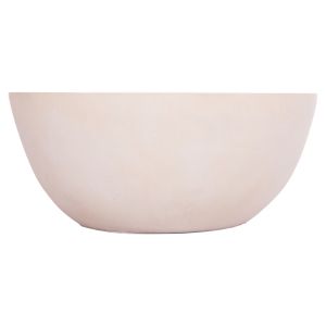Round coffee table Allan Hm18162.02 fiber cement in light beige - Φ92x49in cm.