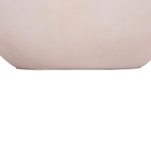 Round coffee table Allan Hm18162.02 fiber cement in light beige - Φ92x49in cm.