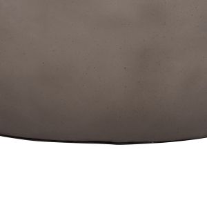Round coffee table Allan Santorini Hm18162.03 fiber cement in Gray-φ92x49h cm.