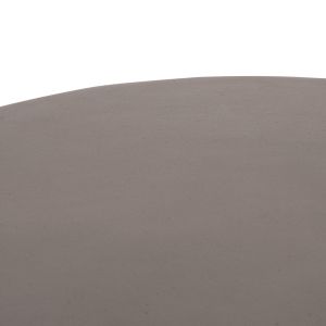 Round coffee table Allan Santorini Hm18162.03 fiber cement in Gray-φ92x49h cm.