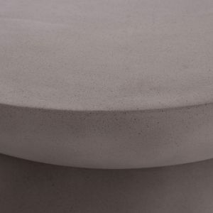 Round coffee table Anna Santorini Hm18158.03 fiber cement in gray -- Φ92x44.5 cm.