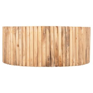 Round coffee table Cooter Naturally teak branches solid wood - natural finish D100x40h Hm9862