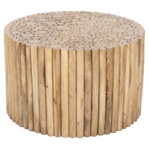 Round coffee table Cooter Naturally teak branches solid natural finish Hm9863 D80x50hcm