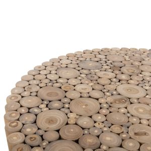 Round coffee table Cooter Naturally teak branches solid natural finish Hm9863 D80x50hcm