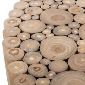 Round coffee table Cooter Naturally teak branches solid natural finish Hm9863 D80x50hcm