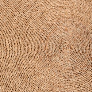 Round rug Crater Hm7848 mendong grass in natural color D120cm