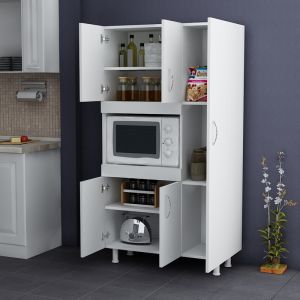 Кухненски шкаф Defne в бяло 89x37.5x160см