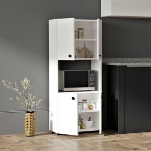 Kitchen cabinets Güzel in white color 60x31.4x140cm