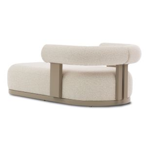 Кушетка само Deccard Sm6467.02 алуминий и плат бежов 169.5x95x59.5всм