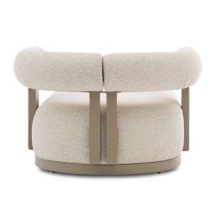 Кушетка само Deccard Sm6467.02 алуминий и плат бежов 169.5x95x59.5всм