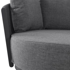 Кушетка серия Lorien Sm6413.02 алуминиеви въжеви възглавници, синьо 163x158.5x82h