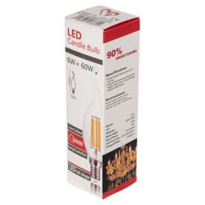 Led Lamp Hm4047,02 with Filament 6w E14 3000k Gold Dimmable
