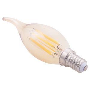 Led Lamp Hm4047,02 with Filament 6w E14 3000k Gold Dimmable