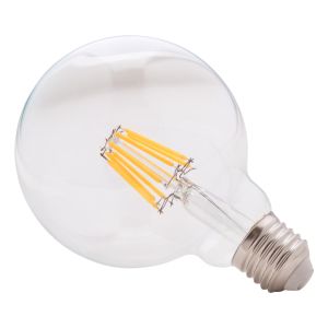 Led lamp ημ4049 Globo with filament 12w E27 3000k Clear