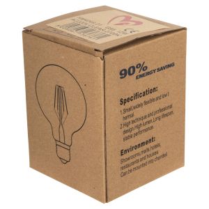 Led lamp ημ4049,01 Globo with filament 12w E27 3000k Clear