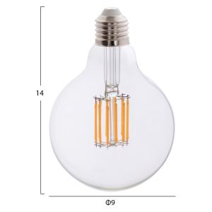 Led lamp ημ4049,01 Globo with filament 12w E27 3000k Clear