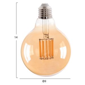Led lamp ημ4049,02 Globo with filament 12w E27 3000k Gold