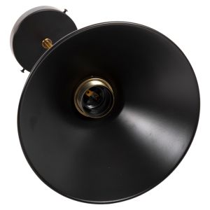 Ceiling or wall lamp black metal copper gold accents industrial style D21x31hcm Hm4121