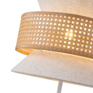 Лампион 1xe27 Max15w Φ350mm бежова матова-бяла Arte Illumina Isla
