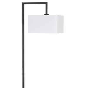 Lantern Brans Hm7532.11 black metal - white PVC cover 25x33x170cm.