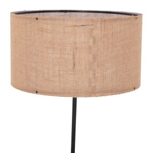 Lantern Hm7608.03 with Mdf base, sonoma color and beige shade D38x140hcm