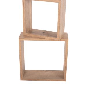 Lantern Hm7608.03 with Mdf base, sonoma color and beige shade D38x140hcm