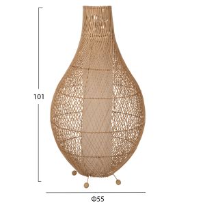 Lantern Hm7835 rattan in natural color D55x101cm