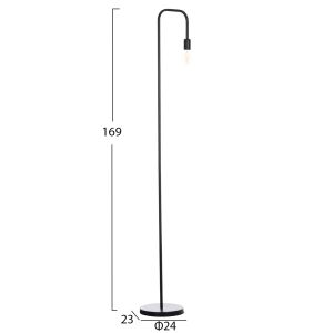 Lamp Kramer Hm7535.11 metal in black 23x169 cm.