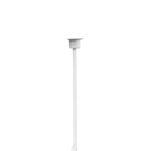 Lamp Lumider E27 fabric-metal white D35x152cm