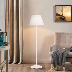 Lamp Lumider E27 fabric-metal white D35x152cm