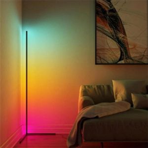 Лампион Nanek Led метал в черен цвят 30x30x120см