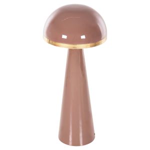 Smush lantern, metal in salmon and gold with rotating cap D36.5x84cm Hm4257.06