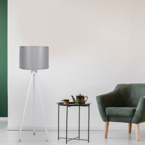 Lantern in white and gray D38x145cm Hm7272.06